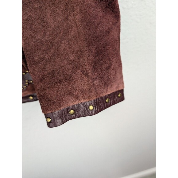 Louis Dell'Olio Jacket Womens Large Suede Leather Studded Boho - Picture 5 of 9